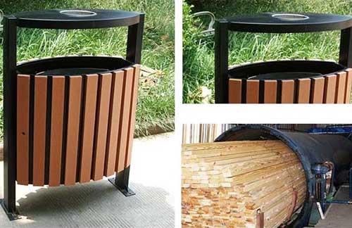 發(fā)貨廣州從化區(qū)，再獲好評的鋼木垃圾桶廠家