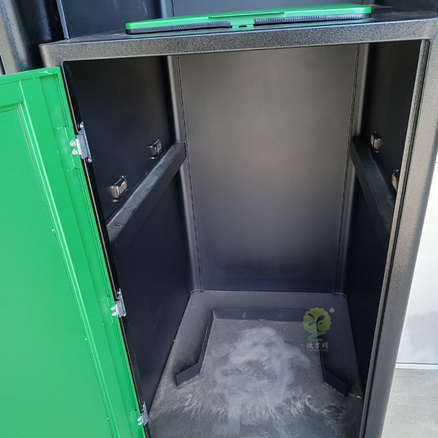 深圳垃圾分類(lèi)投放點(diǎn)廚余垃圾桶定時(shí)投放細(xì)節(jié)功能展示