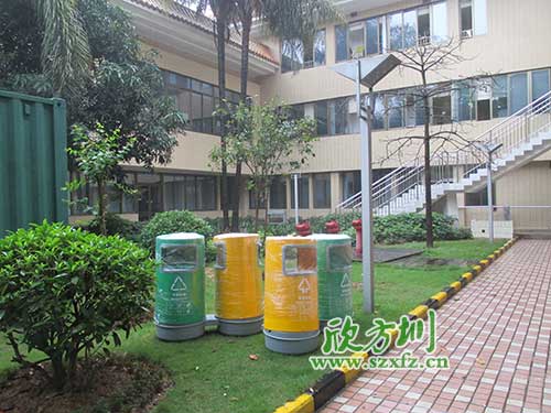韶關(guān)物業(yè)分類玻璃鋼垃圾桶，提升社區(qū)好環(huán)境。