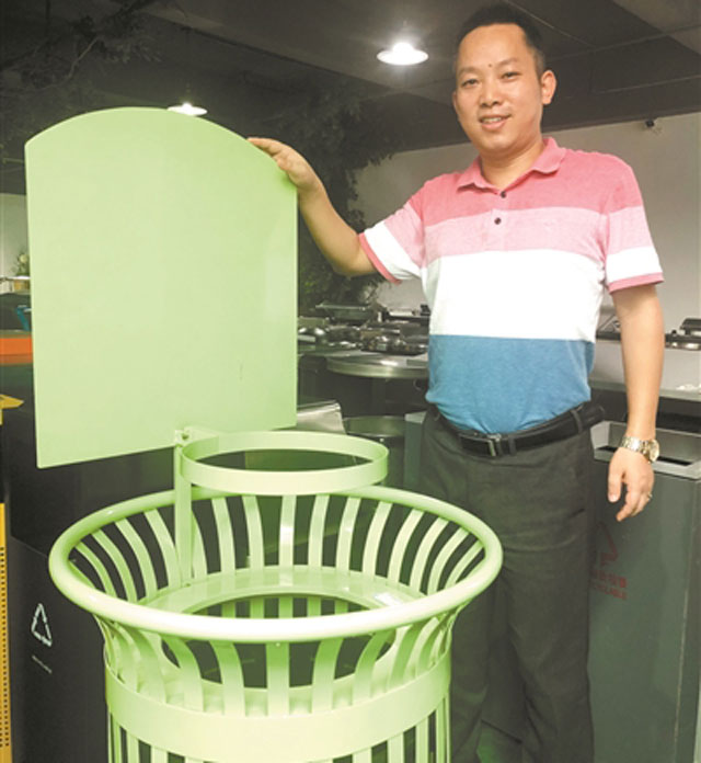 欣方圳分類(lèi)垃圾桶廠家接受廣州日?qǐng)?bào)人物專(zhuān)訪(fǎng)